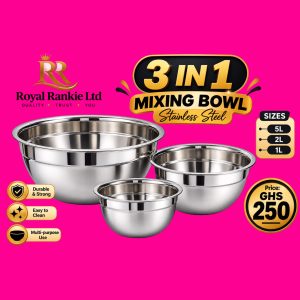 3set silver mixing bowls