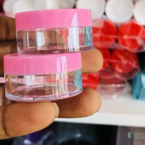 10g clear container with pink lid