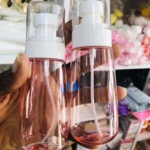 60ml pink spray bottle with white cover