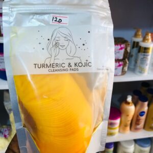 Kojic acid and turmeric cleansing pads