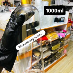 1000ml Foreign Clear Bottle with Gold Press cover