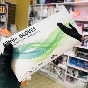 Disposable Black Gloves (100 Pieces)